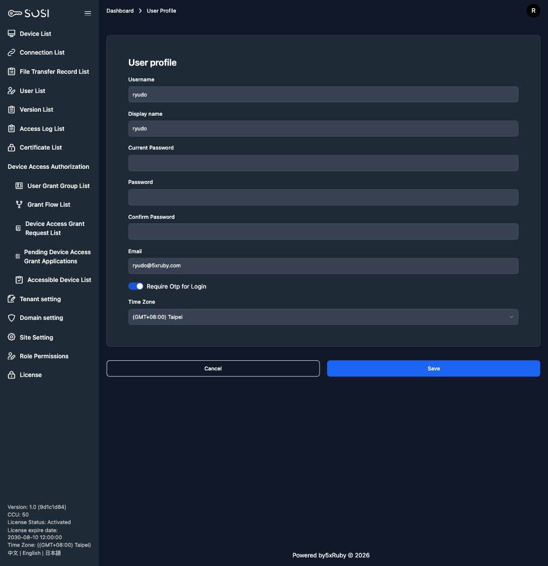 Self-service password change
